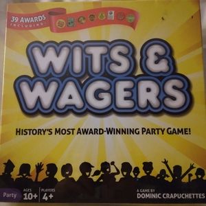 Northstar Games.  Wits & Wagers•Family fun board game•4+players•Ages 10+